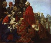 REMBRANDT Harmenszoon van Rijn The Adoration of the Magi oil